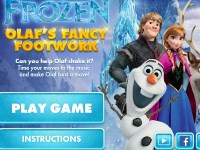 Игра Бродилки танцы с Олафом Игра Бродилки танцы с Олафом